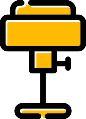 İnşaat vinç inşaat simgesi - taslak biçimi