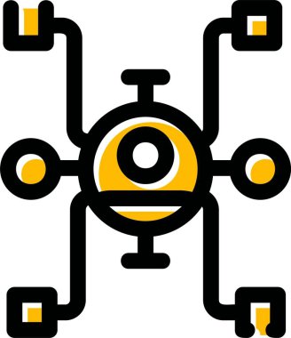 İHA simgesi, vektör illüstrasyonu