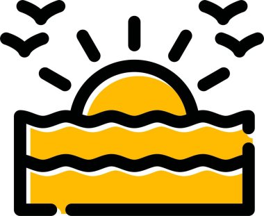 Kahvaltı tatlı ikonu doldurulmuş - ana hatlarıyla