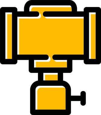 dürbün simgesi, vektör illüstrasyonu