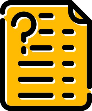 belge simgesi, vektör çizimi