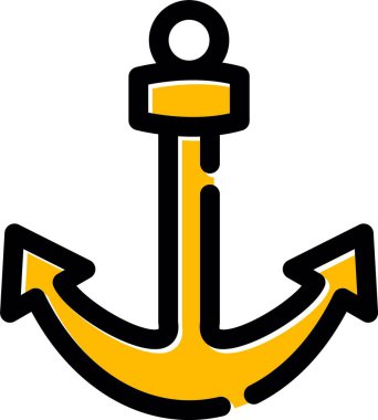 Çapa simgesi, vektör çizimi