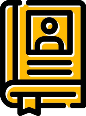 Kitap. Web simgesi basit illüstrasyon