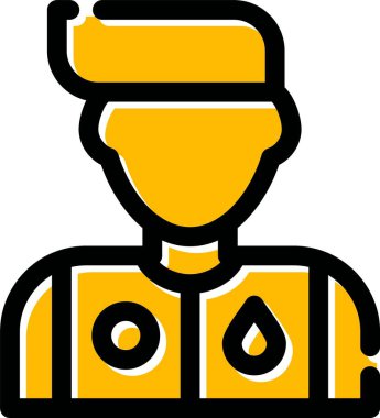 İnşaat mühendisi simgesi - taslak biçimi