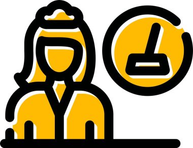 Bir kadının vektör illüstrasyonu