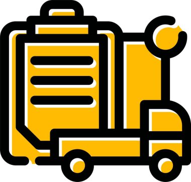 sevkiyat lojistik simgesini ana hatlarıyla yükle