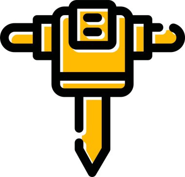 matkap simgesi. vektör illüstrasyonu