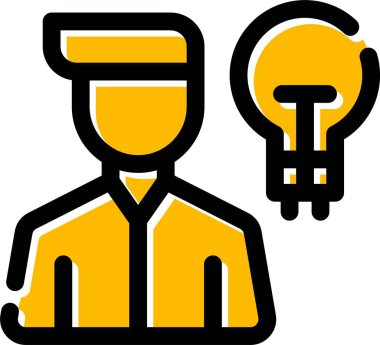 Bir fikrim var. Web simgesi basit tasarım