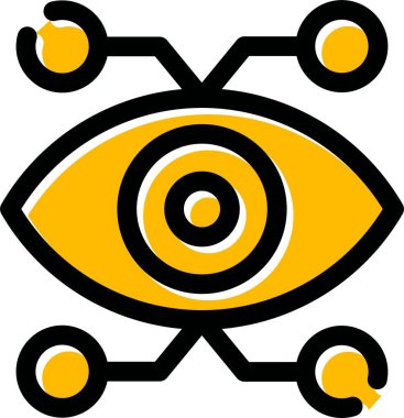 Göz. Web simgesi basit illüstrasyon