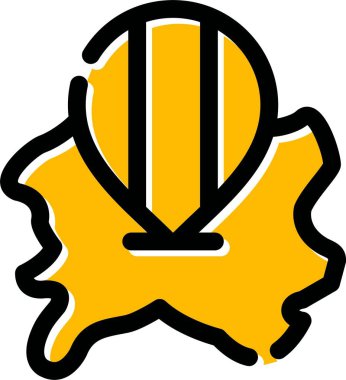 Akçaağaç yaprağı ikonu. anahat akçaağaç vektör simgesini düz izole eder