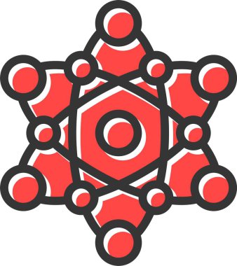 Bir yıldız simgesinin vektör illüstrasyonu