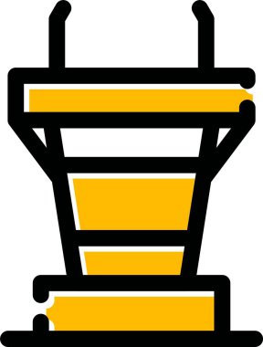 Kahve makinesi simgesi - taslak biçiminde