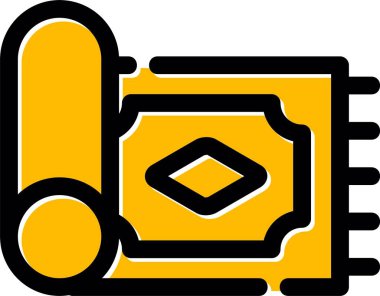 Kalemle çizilmiş bir kitabın vektör çizimi