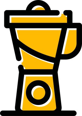 Bir kahve makinesi simgesinin vektör çizimi