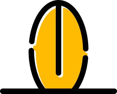 Gıdanın basit ve minimalist vektör simgesi