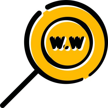 Ara. Web simgesi basit tasarım