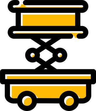 Yemek. Web simgesi basit illüstrasyon