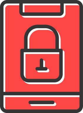 ikon vektör illüstrasyonunu kilitle