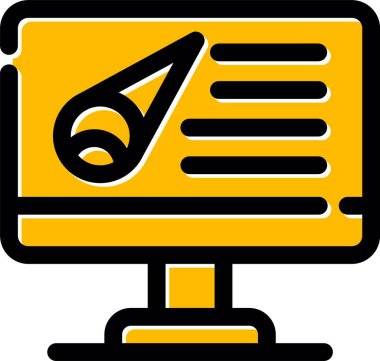 iş belge simgesi, vektör çizim