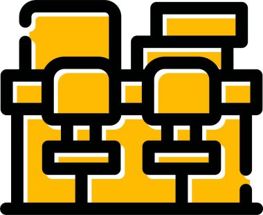 Çizgi film arkaplanının vektör çizimi