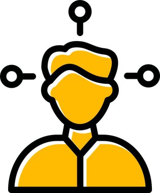 iş insanları simgesi vektör illüstrasyonu