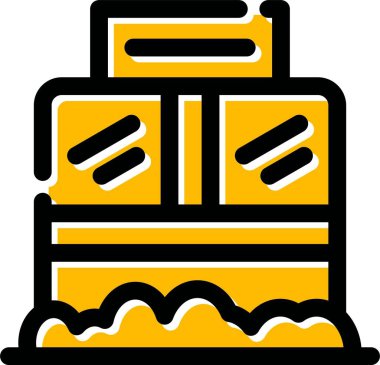 Fırın fırın simgesi - taslak biçimi