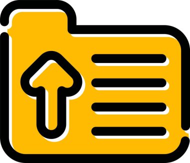 belge yönetimi iş simgesi ana hat biçiminde