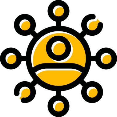 küresel ağ bağlantısı. vektör illüstrasyonu