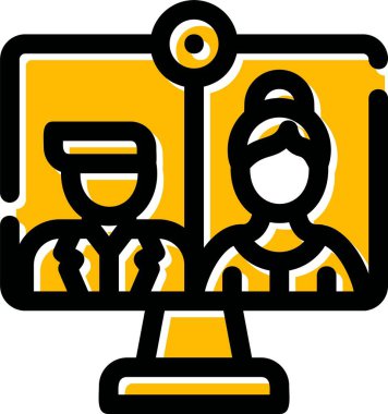 İnsan simgesinin vektör illüstrasyonu