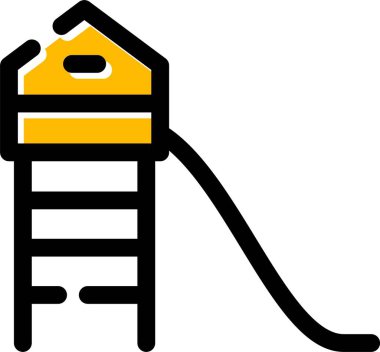 Merdiven. Web simgesi basit illüstrasyon