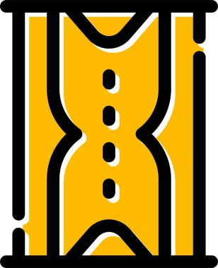 Yol işareti web simgesi vektör illüstrasyonu