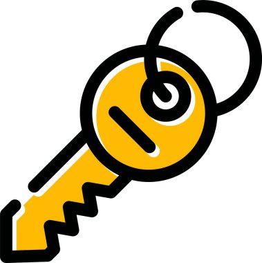 anahtar simgesi. Basit resimleme