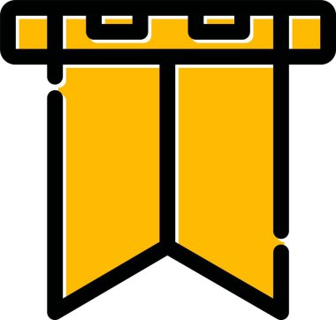 bayrak ikonu vektör illüstrasyonu