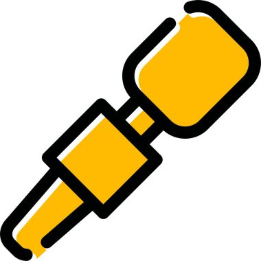 Boya silindiri ikonu. Web için boya silindiri vektör simgelerinin özet çizimi