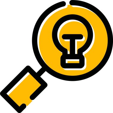 Moda Biçimli Ampul Simgesi İzole Arkaplan