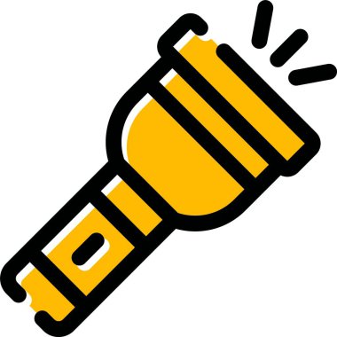 Meşale simgesi vektör illüstrasyonu