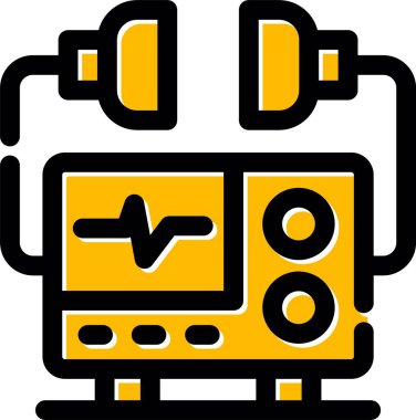 robot. Web simgesi basit illüstrasyon