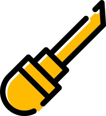 Fırça simgesi vektör illüstrasyonu