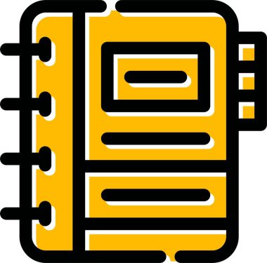 kitap web simgesi basit illüstrasyon