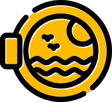 Alarm saati simgesi. ana alarm saat saat vektör rengi düz izole