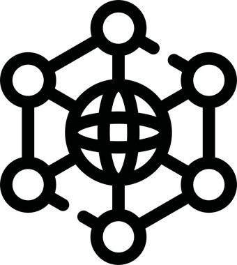 ana hat biçiminde genel bağlantı ağ simgesi