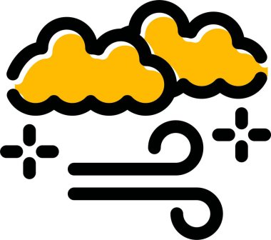 Hava simgesi, minimalist vektör illüstrasyonu