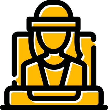 İş ikonu. vektör illüstrasyonu