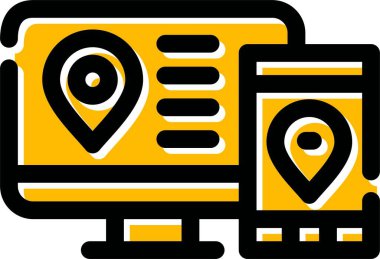 konum haritası belirleyici simgesi - taslak biçimi