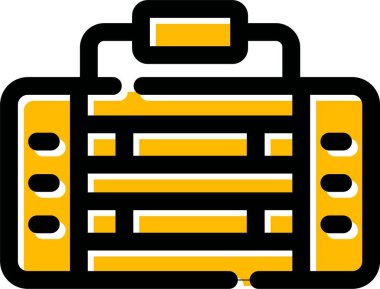 çanta teslim lojistik simgesi - taslak biçimi