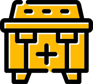 kutu teslim paketi simgesi - taslak biçimi