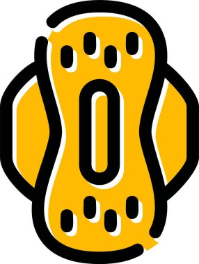 Sıcak kahve sıcak içecek ikonu renk ana hatları vektörü