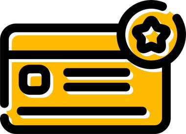 Taslak biçiminde kart indirimi simgesi