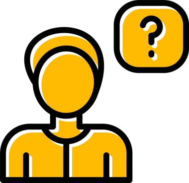 soru simge vektör çizim