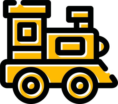 Kamyon kutsal kişilerin resmi, vektör illüstrasyon izole beyaz arka plan üzerinde